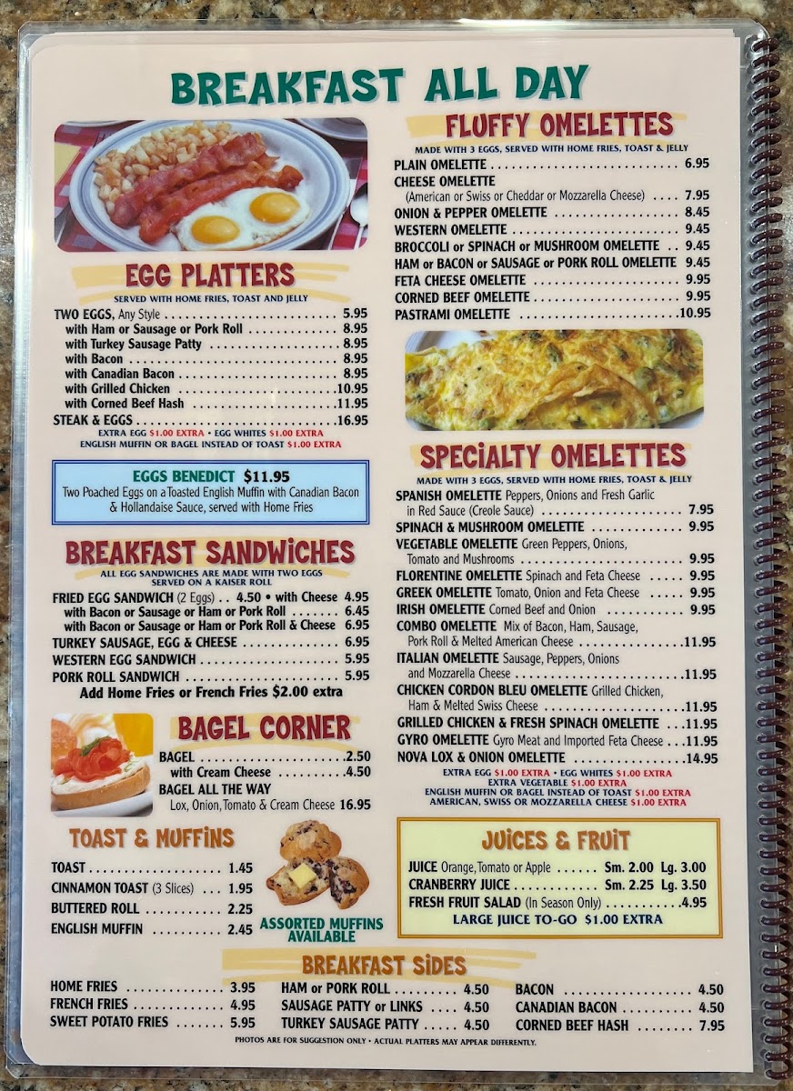 Toms River Diner Menu - Image 6